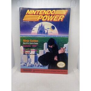 Nintendo Power Magazine 1989 March/April - Ninja Gaiden With Poster